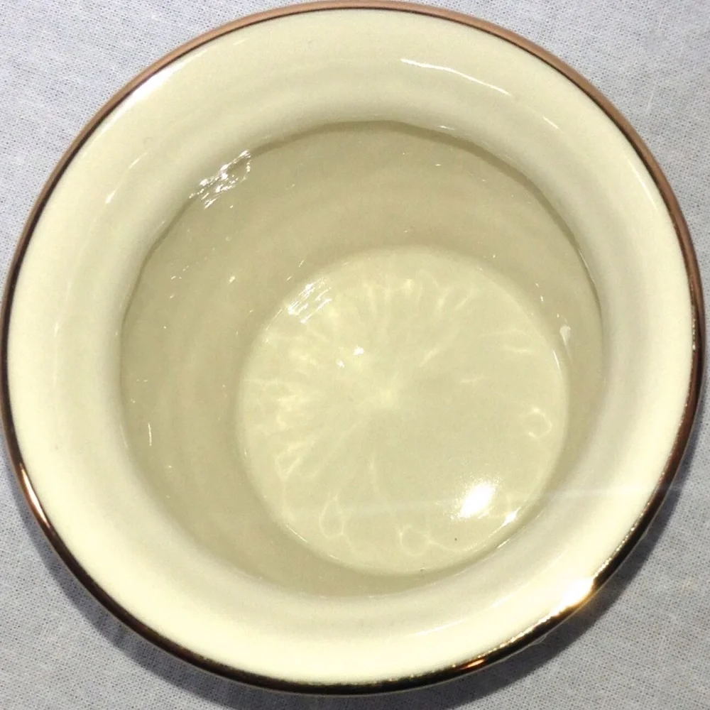 Vintage Lenox Handcrafted Porcelain White Small Tea light Candle Holder NIB
